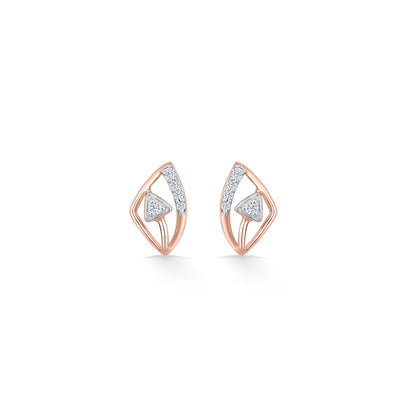 Evara Blink Gold Stud Diamond Earring