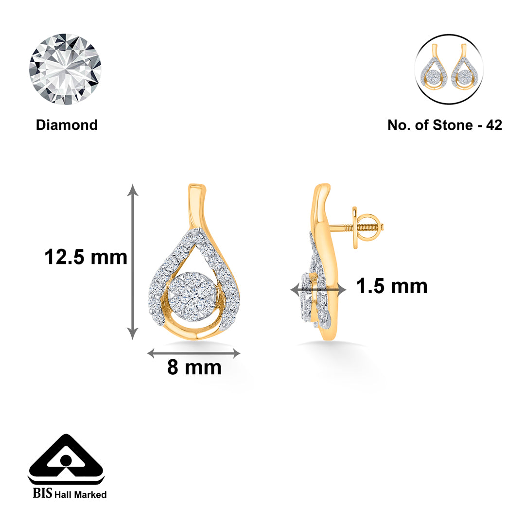 ornaya shine gold & diamond modern necklace