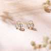 Garden Yellow Gold & Diamond Stud Earring For Women