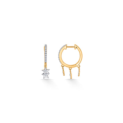 Star Gold & Diamond Earring For Women