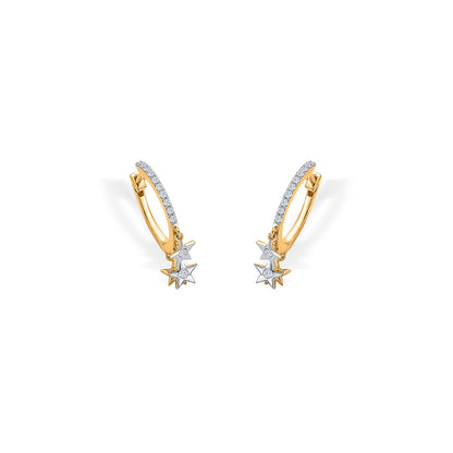 Star Gold & Diamond Earring For Women