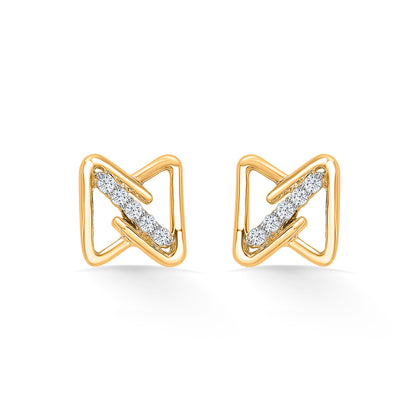 Urban Gold & Diamond Earring For Women