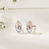 Blossom Veil Rose Gold Stud Diamond Earring For Woman