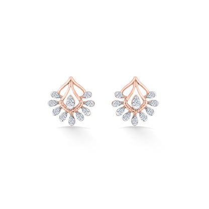 Crystal Canopy Rose Gold Stud Earring for Women