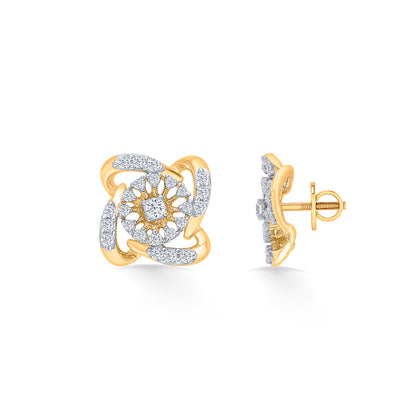 Twilily Spark Gold & Diamond Earring