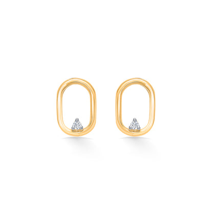 Eclipse Gold & Diamond Earring For Women