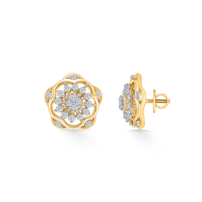 Diamond Bloomlet Gold & Diamond Earring
