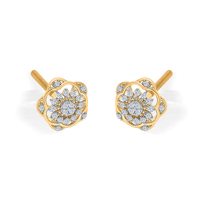 Diamond Bloomlet Gold & Diamond Earring
