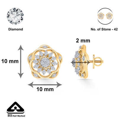Diamond Bloomlet Gold & Diamond Earring
