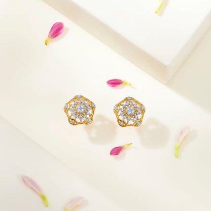 Diamond Bloomlet Gold & Diamond Earring