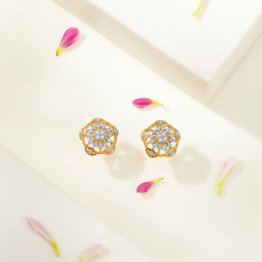 Diamond Bloomlet Gold & Diamond Earring
