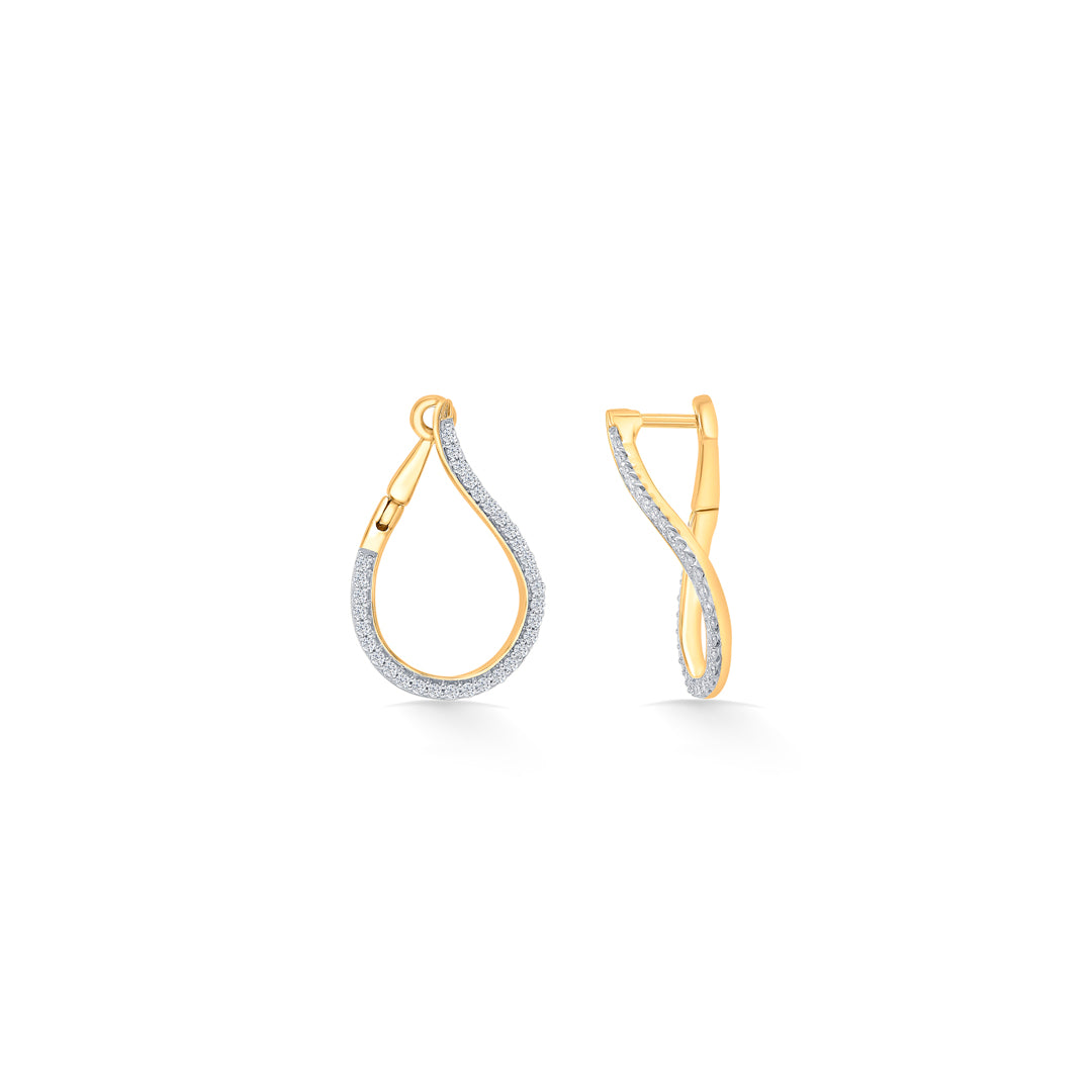 dew whisper gold & diamond earring