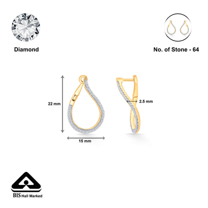 Dew Whisper Gold & Diamond Earring