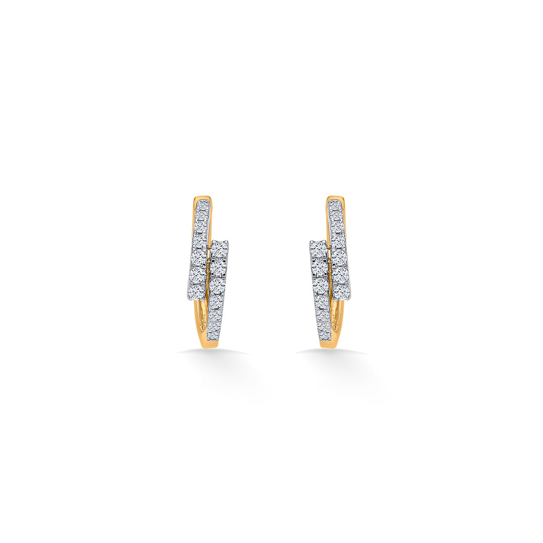 Radiant Circle Gold & Diamond Earring For Women