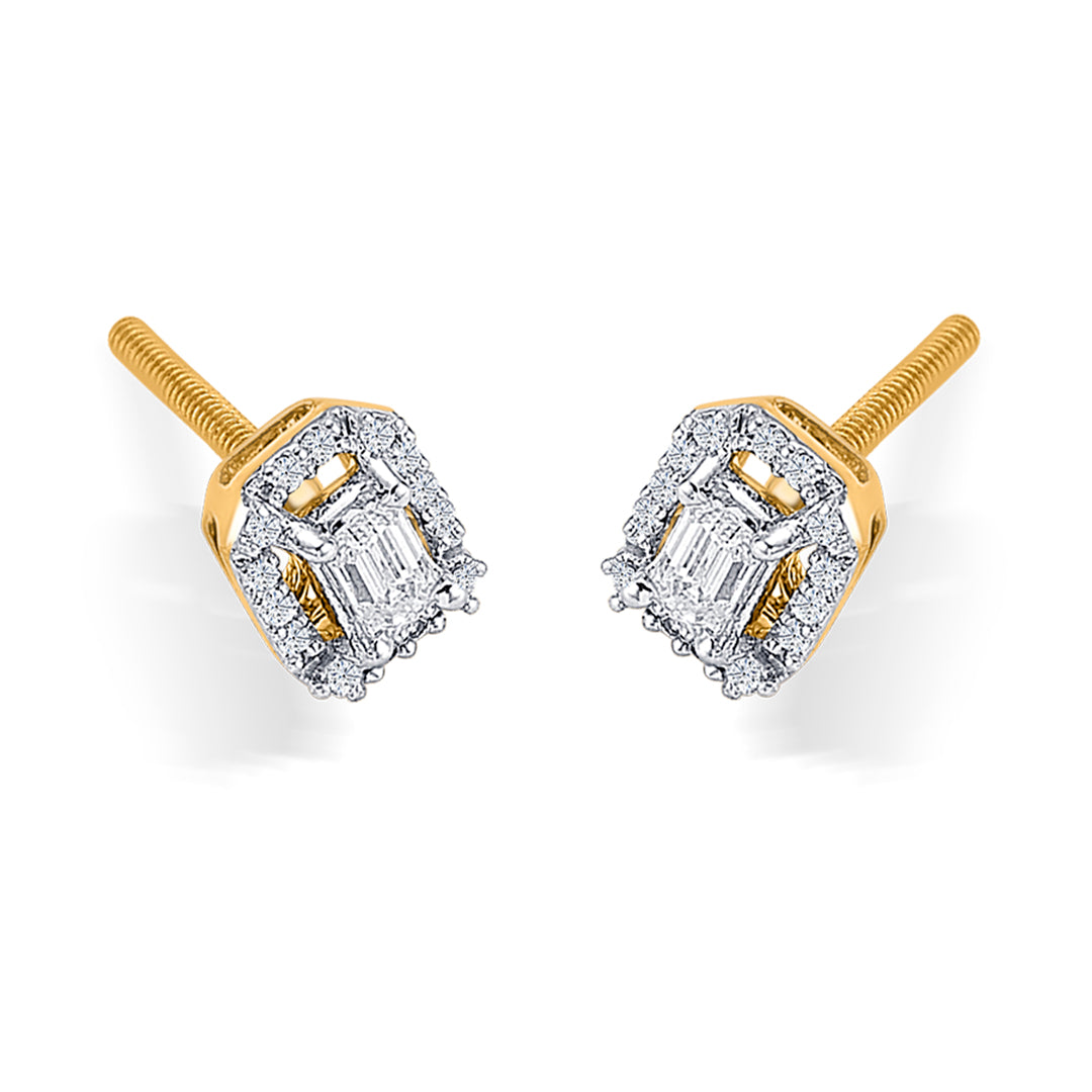 urban edge gold stud earring for woman