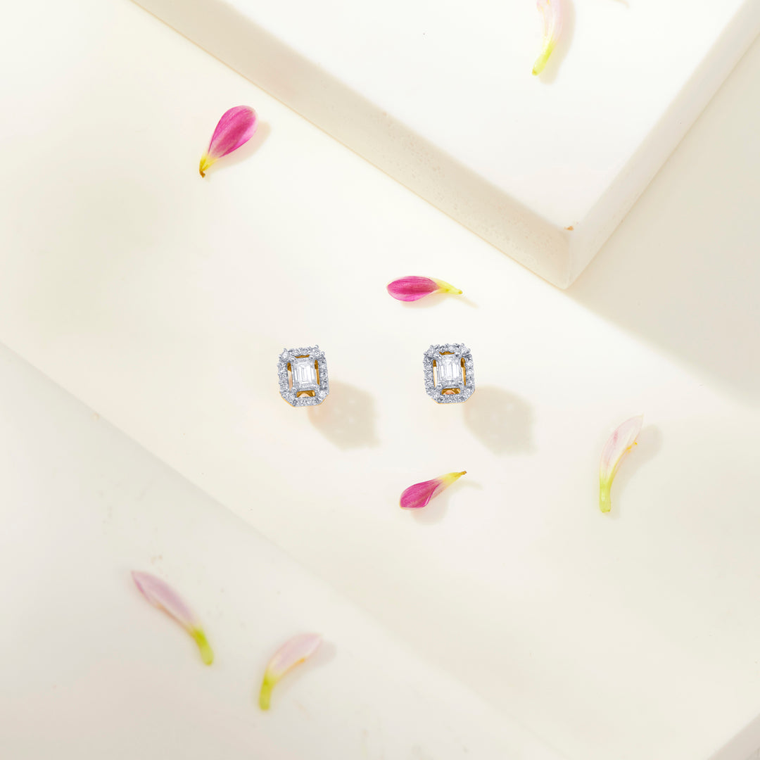 Urban Edge Gold Stud Earring For Women