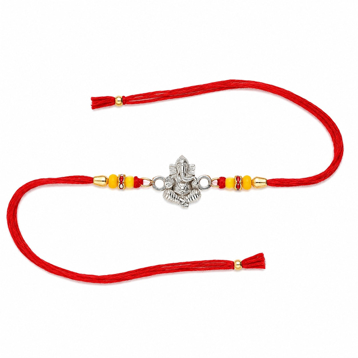 Roop Ganesh Silver Rakhi