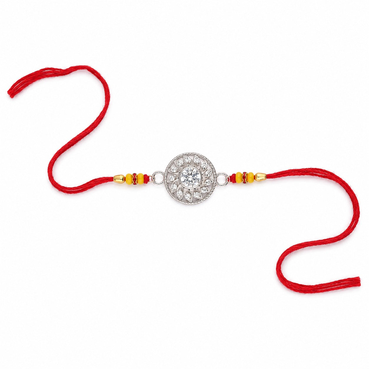 Bloom Radiance Silver Rakhi