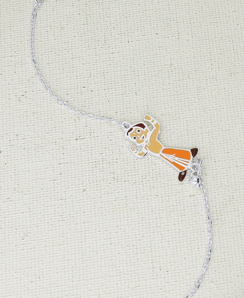 Chota Bheem Silver Rakhi Bracelet