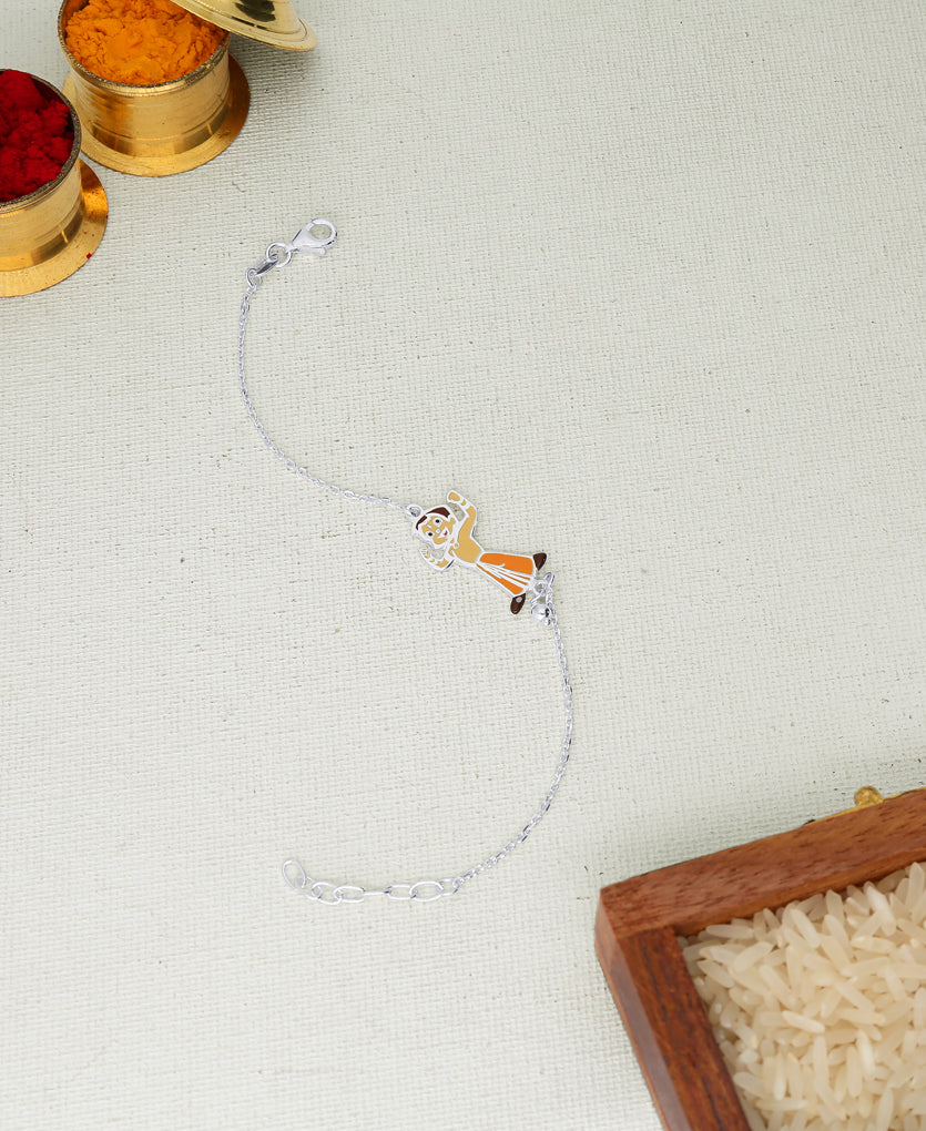 Chota Bheem Silver Rakhi Bracelet