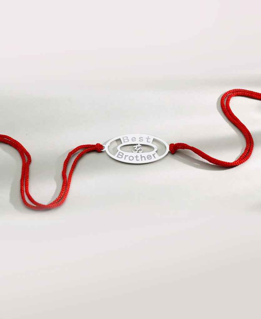 Best Brother Silver Rakhi Bracelet
