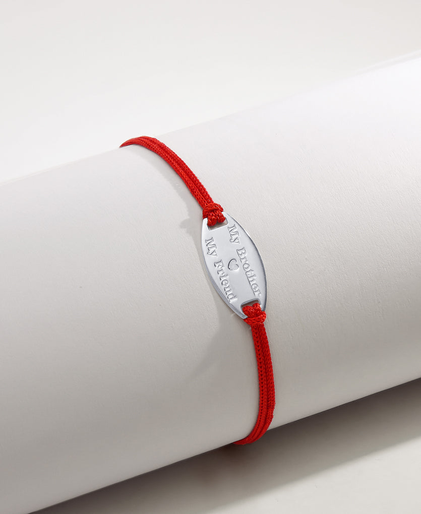 Silver Rakhi Bracelet