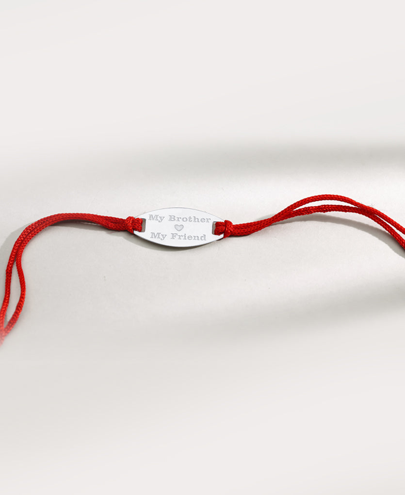 Silver Rakhi Bracelet