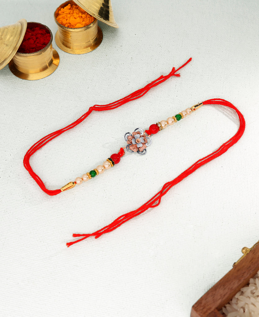 Crumb Silver Rakhi Bracelet