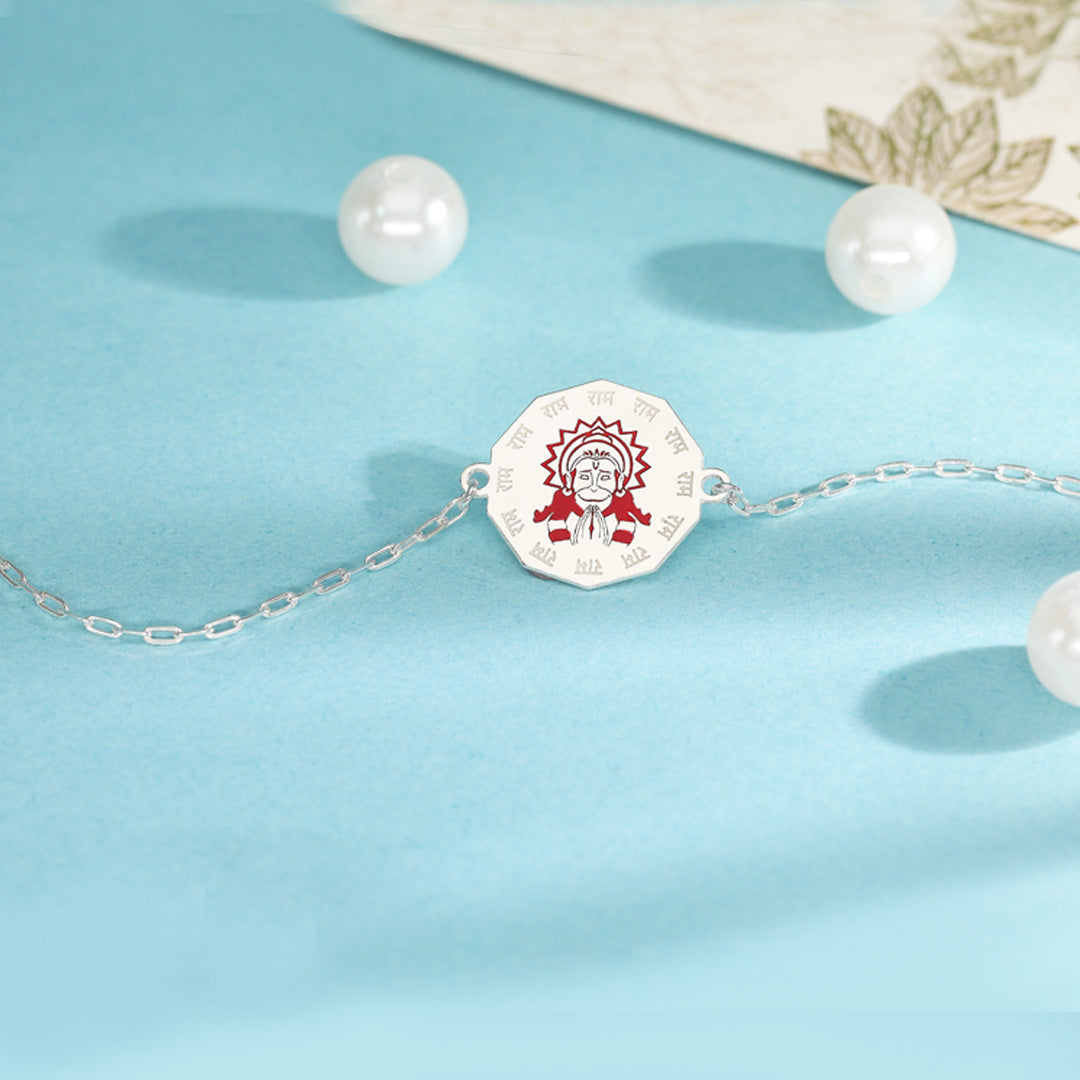 Hanuman Raksha Silver Rakhi