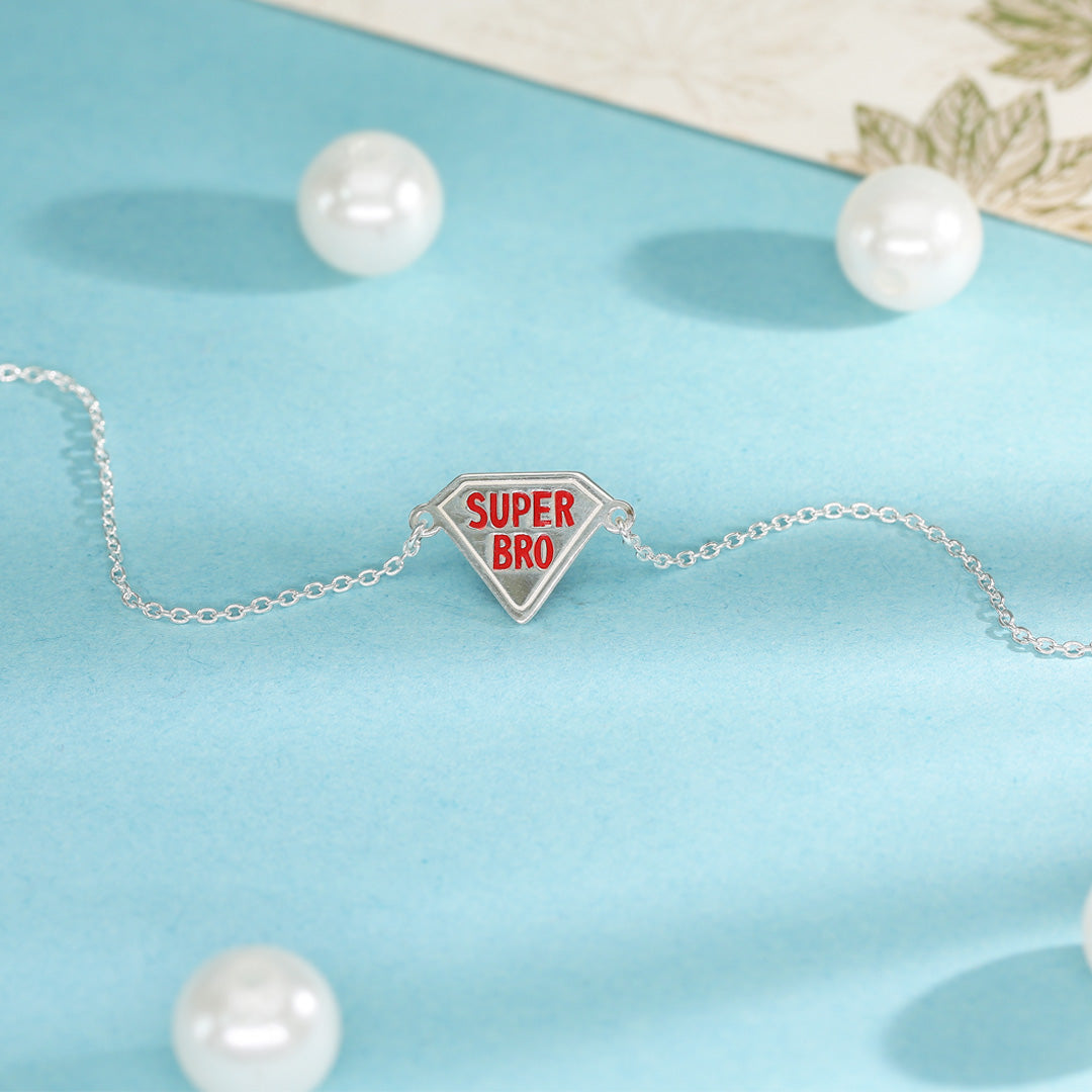 Super Bro Silver Rakhi