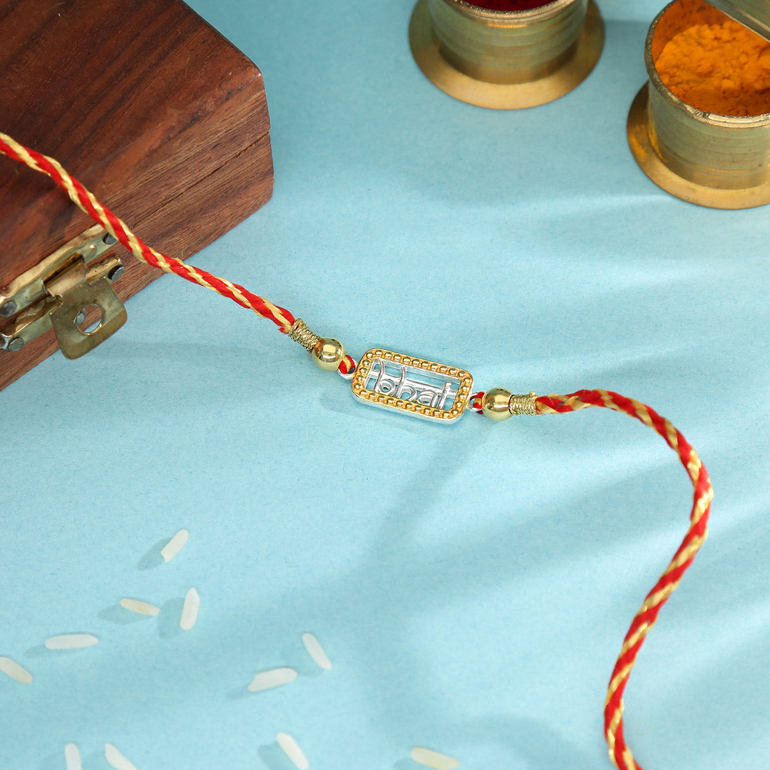 Timeless Ties Silver Rakhi