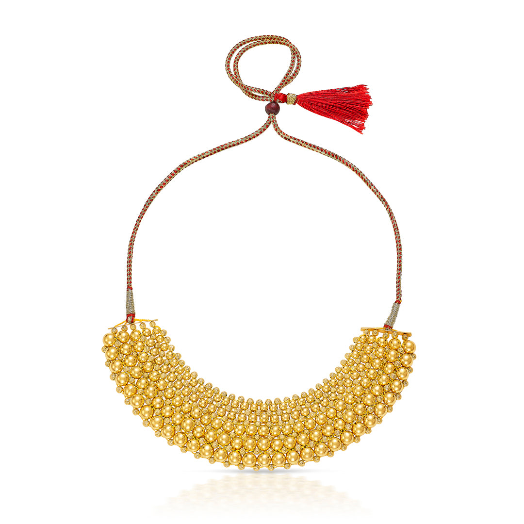 Swarajya Gold Short Necklace For Women