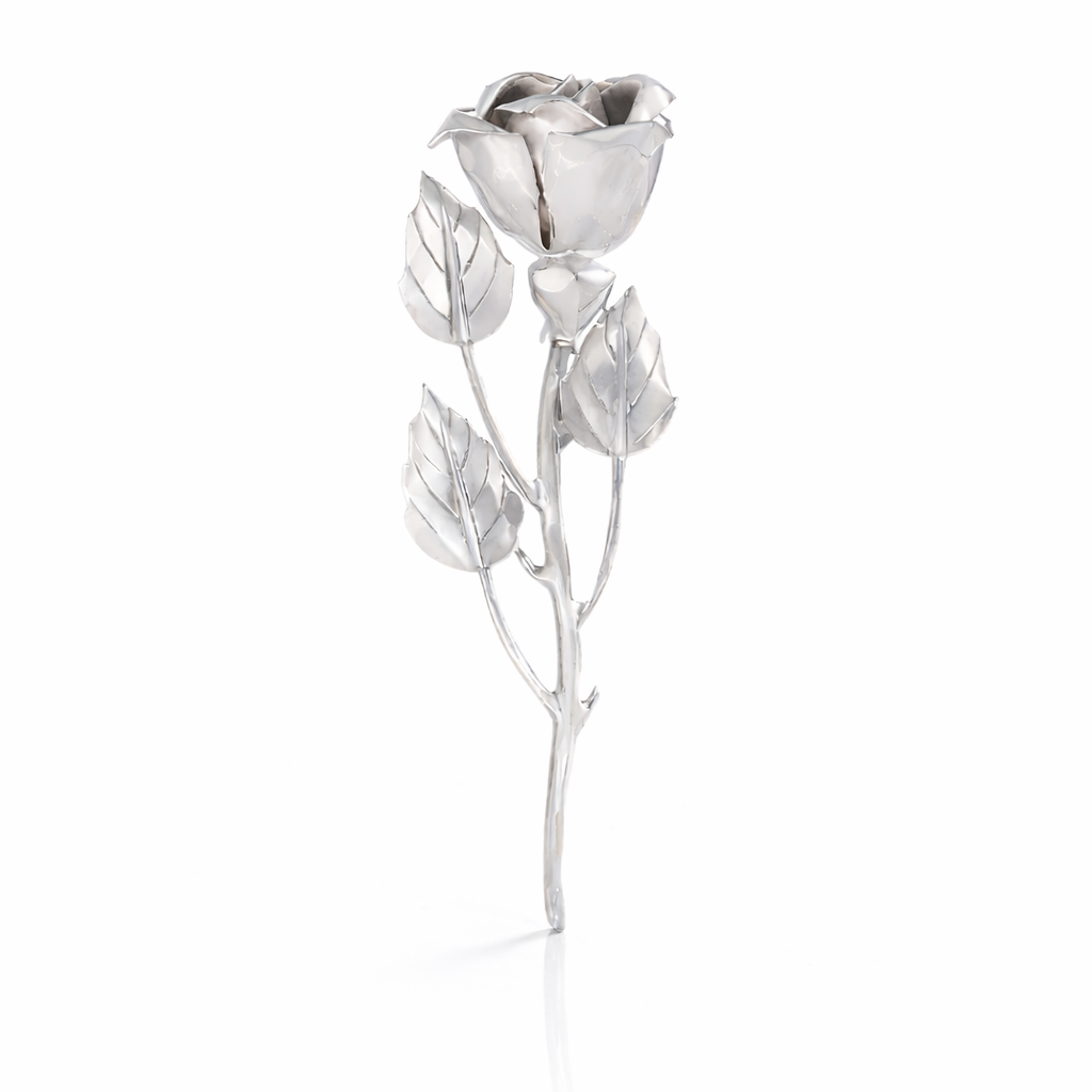 timeless silver rose – a symbol of eternal love