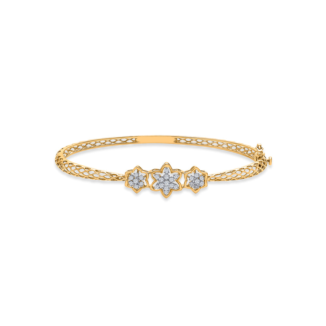 Priceless Charm Gold & Diamond Bracelet For Women