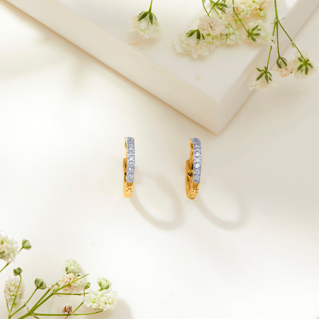 Gold Hoops & Huggies Earring For Women