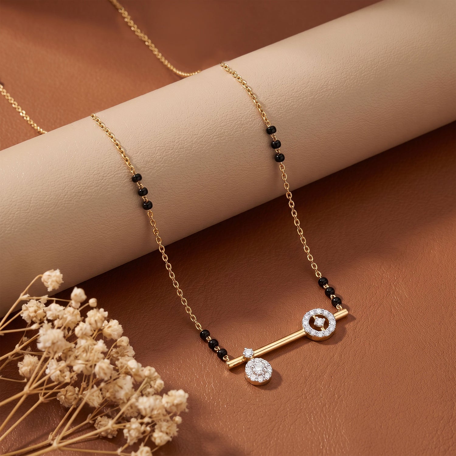 Key to the Heart 9kt Diamond Mangalsutra