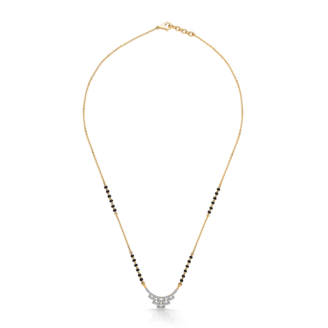 Classic Grace Gold & Diamond Modern Mangalsutra For Women