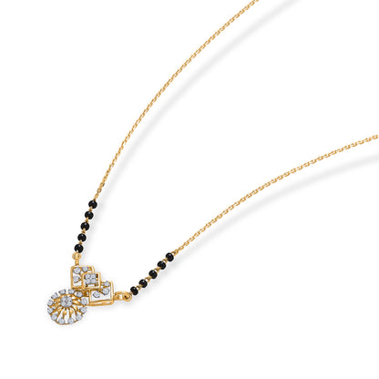 Elivra Spark Gold & Diamond Modern Mangalsutra