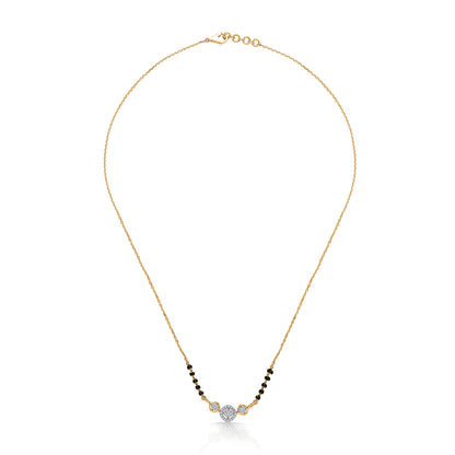 Trinity Bond Gold & Diamond Modern Mangalsutra For Women