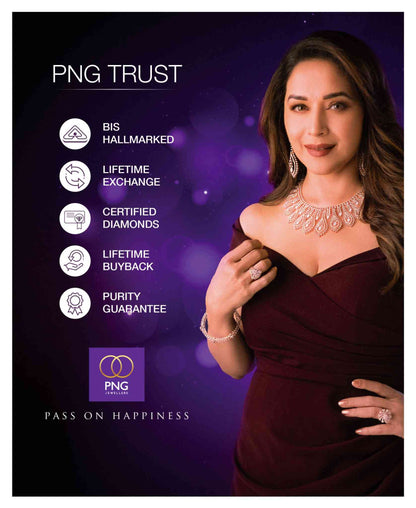 Bright Petunia Nosepin Diamond Jewellery