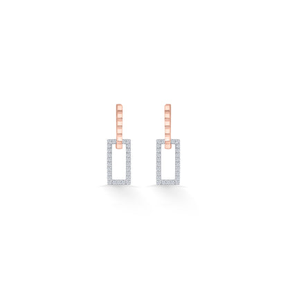 Celestial Outline Gold & Diamond Stud Earring For Women